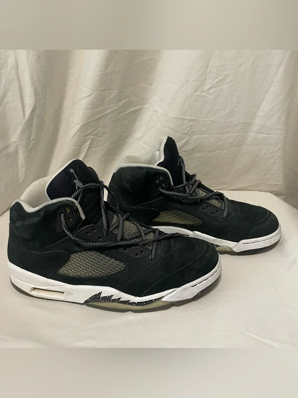 Men's Jordan 5 Oreo Black and White